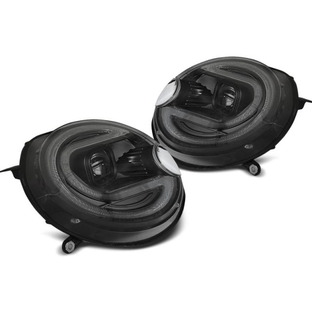 Фарове  TUBE LIGHT Черни LED за BMW MINI (COOPER) 06-14