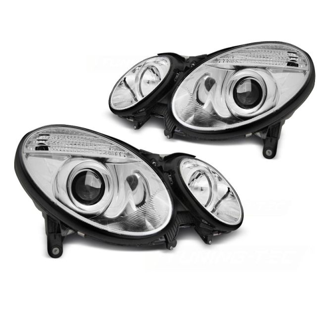 Фарове хром за MERCEDES W211 E-KLASA 05.06-09