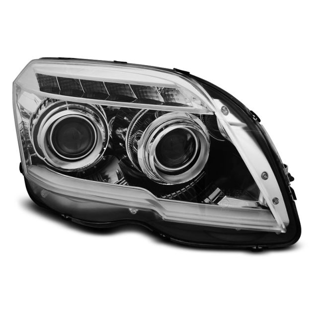 Фарове  TUBE LIGHT хром за MERCEDES GLK X204 06.08-08.12