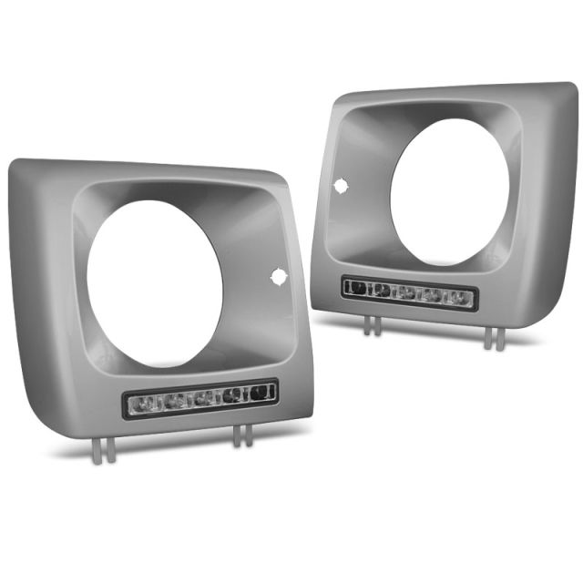 Фарове LED DRL SILVER за MERCEDES W461.W463 01-12