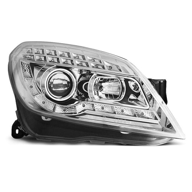 Фарове за OPEL ASTRA H 03.04-10 с дневни светлини хром