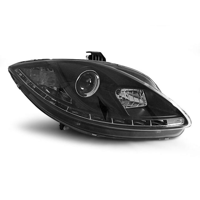 Фарове с дневни светлини Черни за SEAT LEON ALTEA TOLEDO 06.05-09