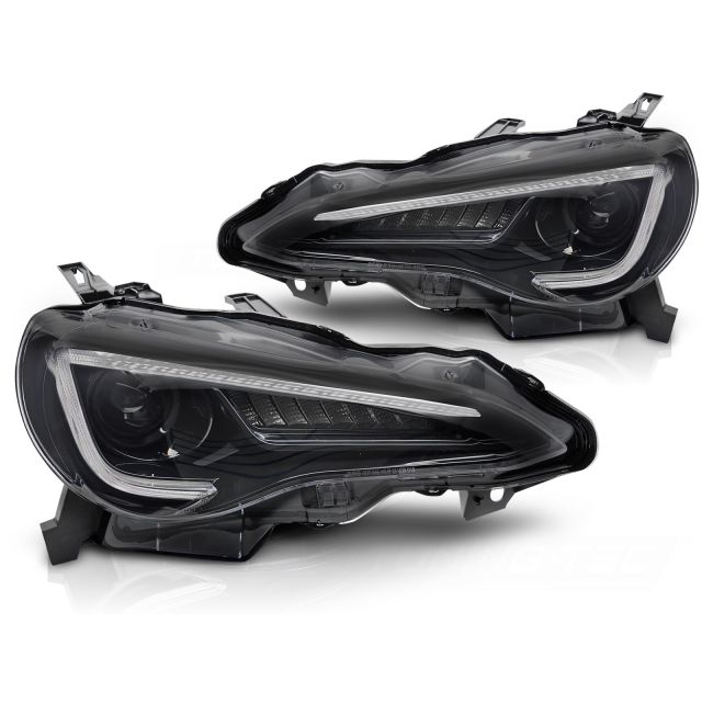 TOYOTA GT86 12-21 черни TUBE LED
