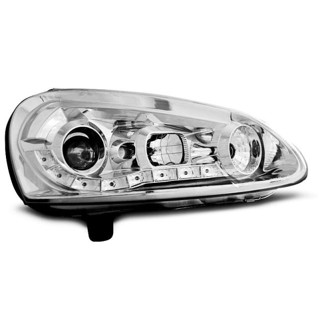 Фарове  с дневни светлини хром за VW GOLF 5