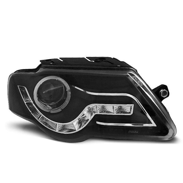 Фарове  с дневни светлини Черни за VW PASSAT B6 3C 03.05-10