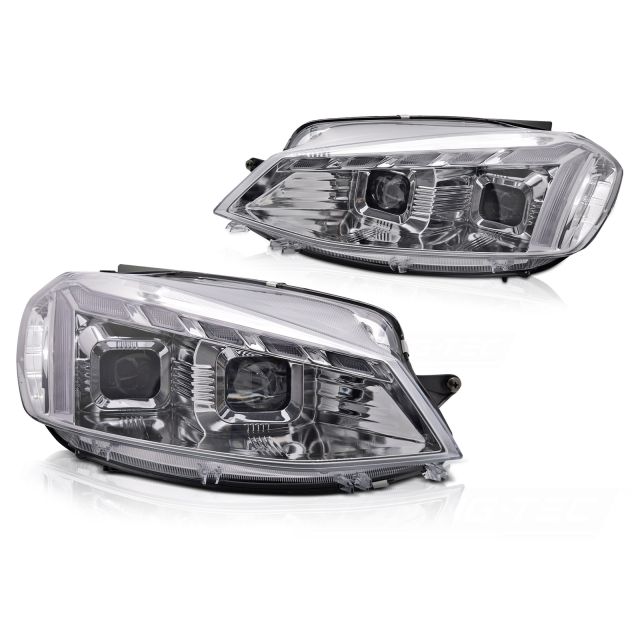Фарове LIGHT с динамична светлина Хром за VW GOLF 7 17-19