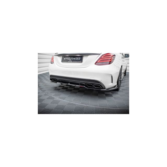 Добавка за задна броня (с вертикални ребра) Mercedes-AMG C63 Sedan / Estate W205 / S205
