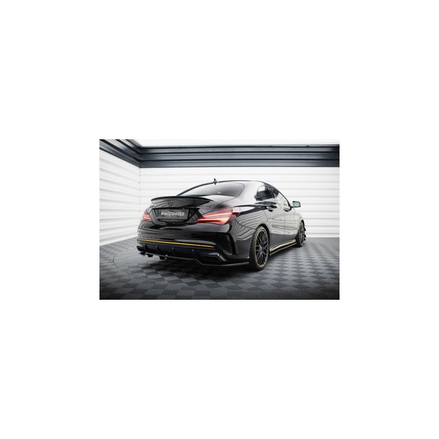 Добавка за задна броня (с вертикални ребра) Mercedes-AMG CLA 45 C117 Facelift