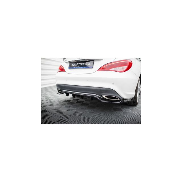 Добавка за задна броня (с вертикални ребра) Mercedes-Benz CLA C117 Facelift