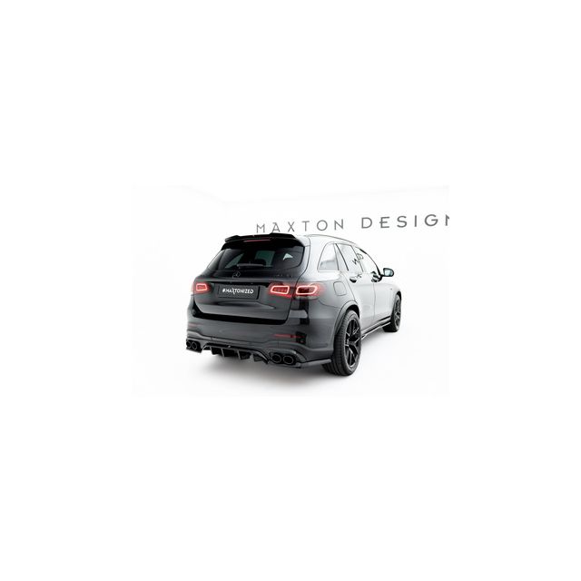 Добавка за задна броня (с вертикални ребра) Mercedes-AMG GLC 43 SUV X253 Facelift