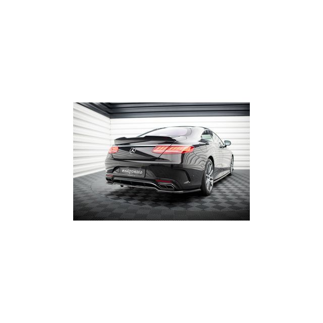 Добавка за задна броня (с вертикални ребра) Mercedes-Benz S Coupe AMG-Line C217 Facelift