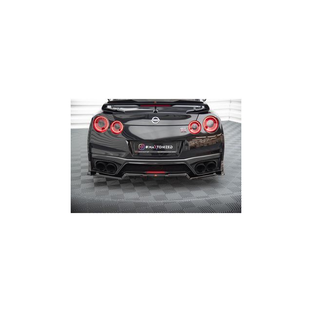 Добавка за задна броня (с вертикални ребра) Nissan GTR R35 Facelift
