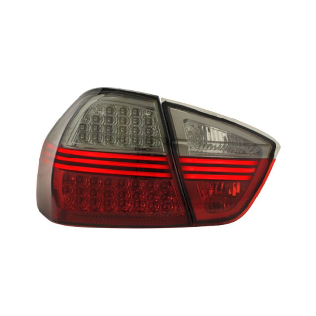 Кристални LED стопове с опушен мигач BMW E90
