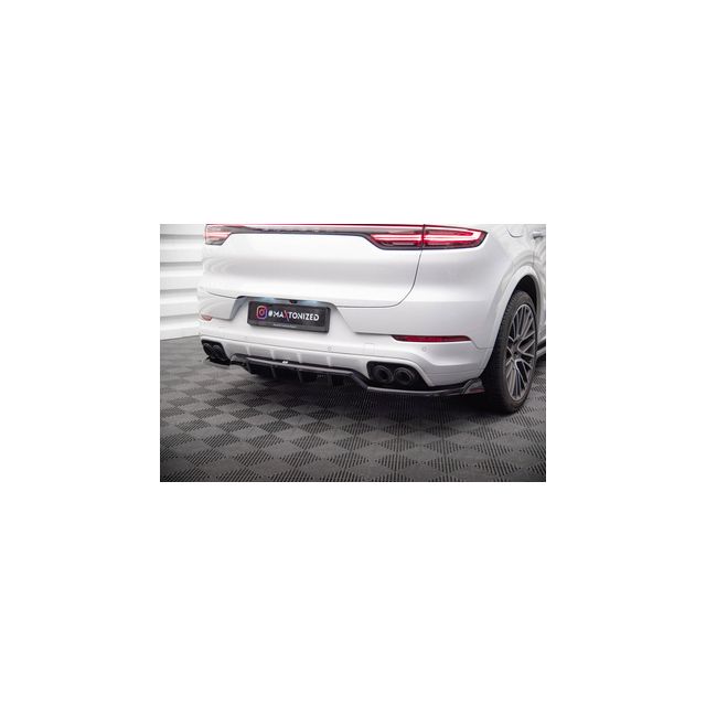 Добавка за задна броня (с вертикални ребра) Porsche Cayenne Coupe / SUV Mk3