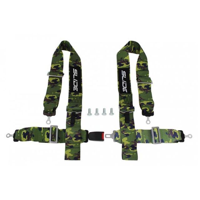 Състезателен колан Slide 4-точков 2" - камофлаж