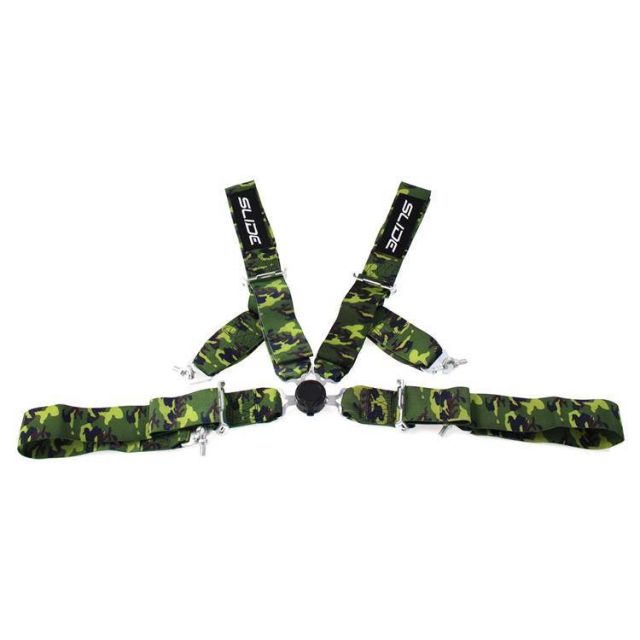 Състезателен колан Slide 4-точков 3" с бързо разкопчаване - камофлаж