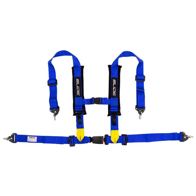 Състезателен колан V2 4-точков 2" с E4 - тъмно син