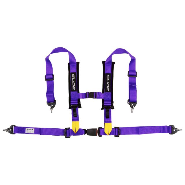 Състезателен колан V2 4-точков 2" с E4 - лилав