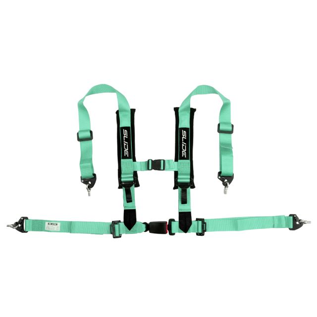 Състезателен колан V2 4-точков 2" с E4 - ментов