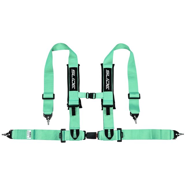 Състезателен колан V2 4-точков 3" с E4 - ментов