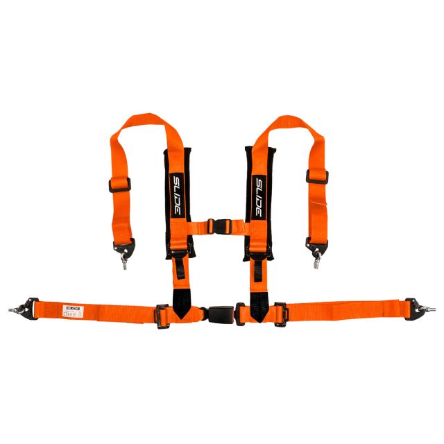 Състезателен колан V2 4-точков 2" с E4 - оранжев