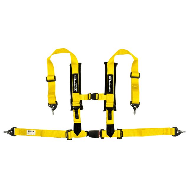 Състезателен колан V2 4-точков 2" с E4 - жълт