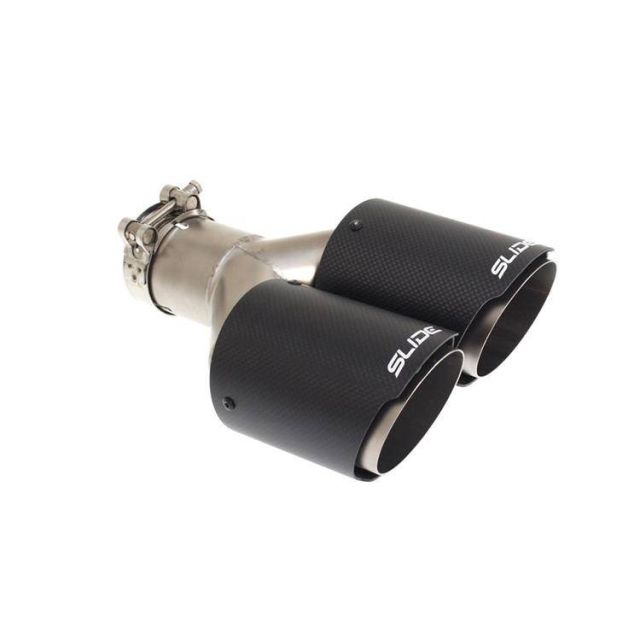 Slide двоен накрайник за ауспух 101mm вход 76mm