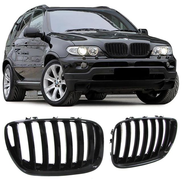 Бъбреци за BMW X5 E53 Facelift - черен гланц