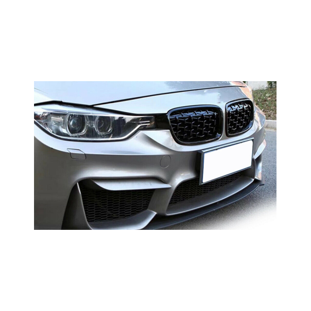 Решетки / Бъбреци за BMW 3-та серия 2012-2018 F30 F31 Diamond Style Черен Гланц