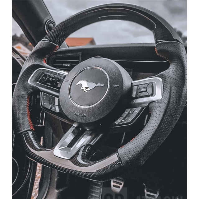 Волан - CF с естествена кожа за Ford MUSTANG 