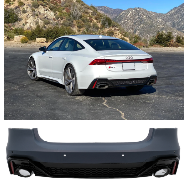 RS7 дизайн задна броня за AUDI A7 4K