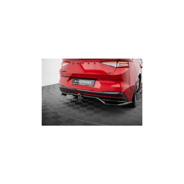 Добавка за задна броня (с вертикални ребра) Skoda Enyaq Coupe iV RS