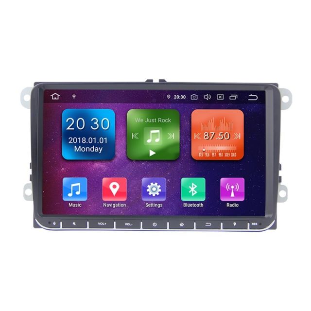 Мултимедия за VOLKSWAGEN VW PASSAT GOLF RNS510/ RNS810 9" Buttons SKODA SEAT с навигация