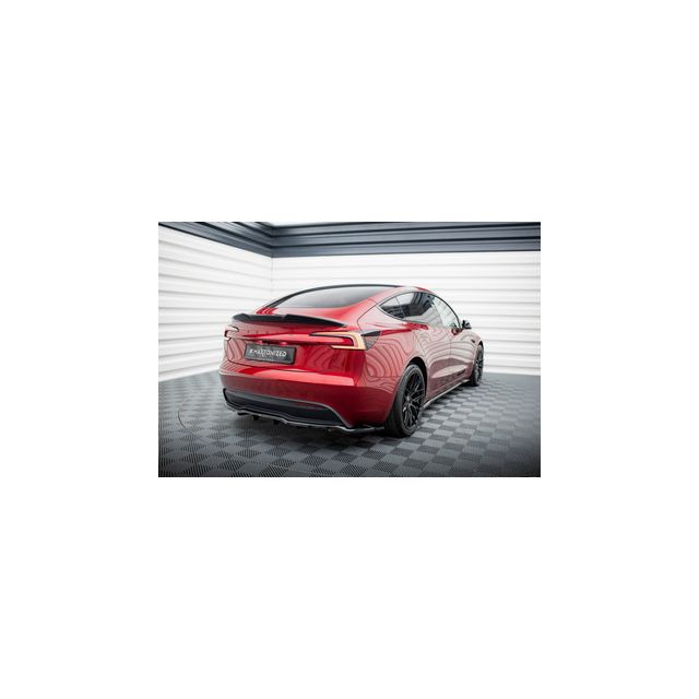 Добавка за задна броня (с вертикални ребра) V.1 Tesla Model 3 Project Highland(Facelift)