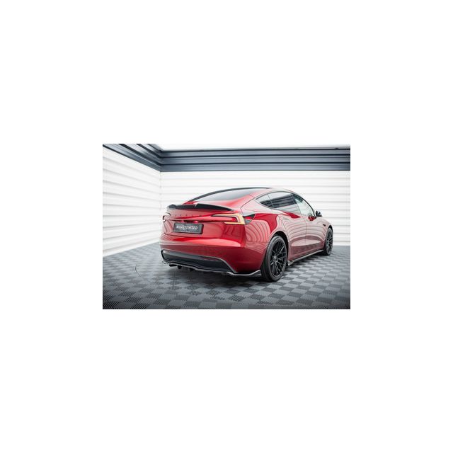 Добавка за задна броня (с вертикални ребра) V.2 Tesla Model 3 Project Highland(Facelift)