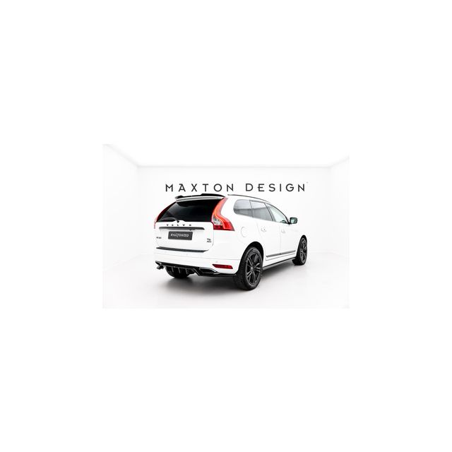 Добавка за задна броня (с вертикални ребра) Volvo XC60 Mk1 Facelift