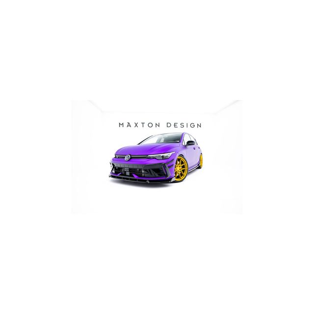 Добавка за предна броня V.3 + "крилца" Volkswagen Golf R Mk8 Facelift
