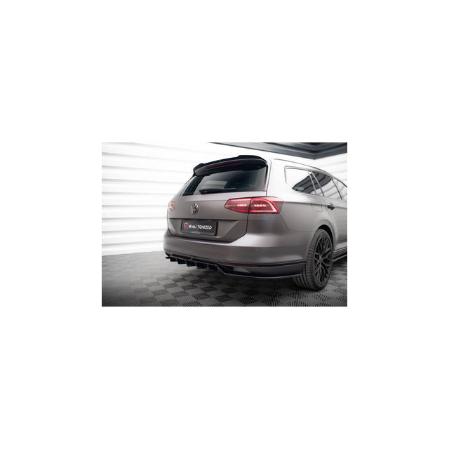 Добавка за задна броня (с вертикални ребра) Volkswagen Passat R-Line B8
