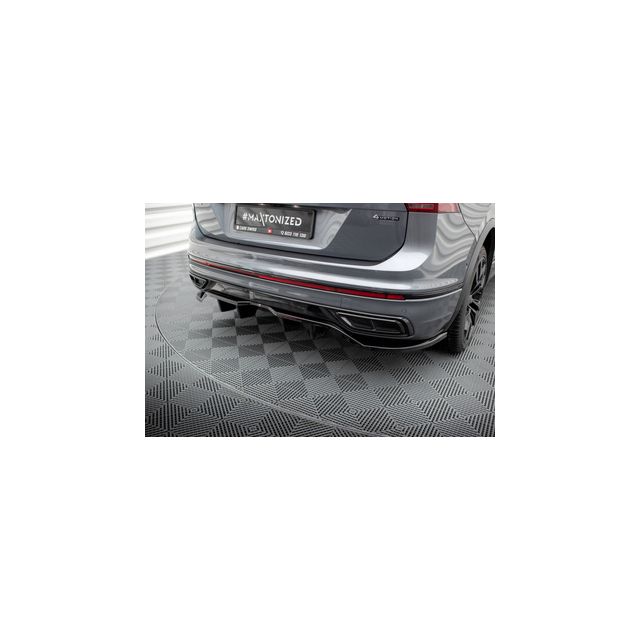 Добавка за задна броня (с вертикални ребра) Volkswagen Tiguan Allspace R-Line Mk2 Facelift