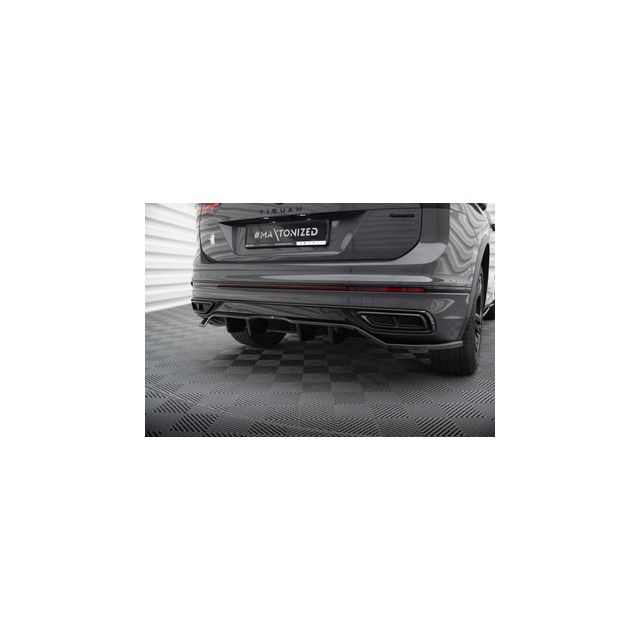 Добавка за задна броня (с вертикални ребра) Volkswagen Tiguan R-Line Mk2 Facelift